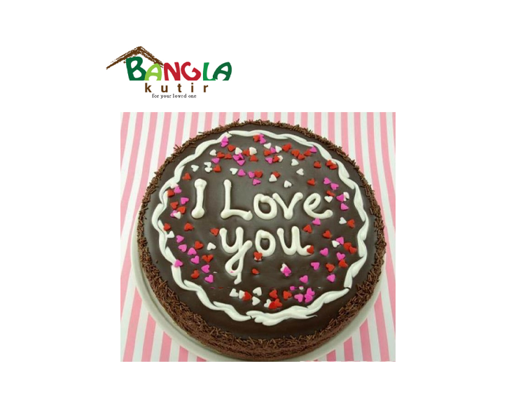 Round Shape Chocolate Cake 1 Kg